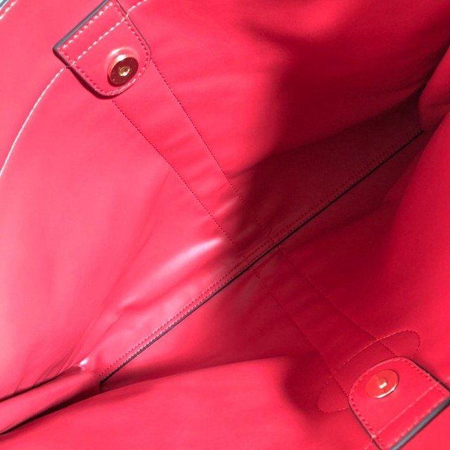Gucci經典款女包 537219 古馳Rajah系列 GG紅色天鵝絨大號購物包  gqy2806